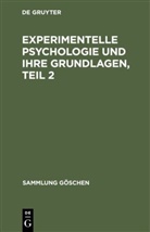 Degruyter - Experimentelle Psychologie und ihre Grundlagen, Teil 2