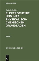 Adolf Daßler - Adolf Daßler: Elektrochemie und ihre physikalisch-chemischen Grundlagen - Band 1: Adolf Daßler: Elektrochemie und ihre physikalisch-chemischen Grundlagen. Band 1