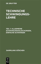 L. Zipperer, Degruyter - L. Zipperer: Technische Schwingungslehre - Teil 1: Allgemeine Schwingungsgleichungen, einfache Schwinger