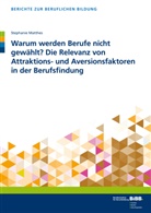 Stephanie Matthes, Franziska Müller - Warum werden Berufe nicht gewählt? Die Relevanz von Attraktions- und Aversionsfaktoren  in der Berufsfindung