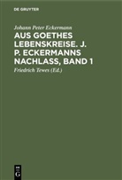 Johann P. Eckermann, Johann Peter Eckermann, Friedrich Tewes - Aus Goethes Lebenskreise. J. P. Eckermanns Nachlaß, Band 1