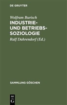 Wolfram Burisch, Ralf Dahrendorf - Industrie- und Betriebssoziologie