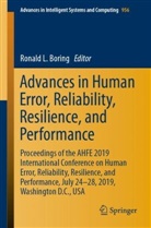 Ronald L. Boring, Ronal L Boring, Ronald L Boring - Advances in Human Error, Reliability, Resilience, and Performance