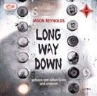 Jason Reynolds, Gerhard Garbers, Konstantin Graudus, Julian Greis, Pascal Houdus, Jörg Pohl... - Long Way Down, 1 MP3-CD (Hörbuch)