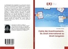 Sylvia Kavira Muyisa - Cadre des Investissements. Du Droit International au Droit Congolais