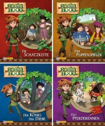 Robin Hood, 4 Hefte. Nr.1-4 - Die Schatzkiste; Der Puppenspieler; Der König der Diebe; Das Pferderennen