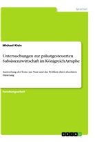 Michael Klein - Untersuchungen zur palastgesteuerten Subsistenzwirtschaft im Königreich Arraphe