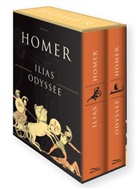 Bonaventura Ginelli, Homer, Homer, Bonaventura Ginelli, Hans Rupé, Johann Heinrich Voß - Ilias / Odyssee (2 Bände im Schuber)