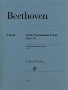 Ludwig van Beethoven, Felix Loy - Ludwig van Beethoven - Sechs Variationen F-dur op. 34