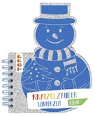frechverlag, frechverlag, frechverlag - Kratzelzauber Color Winterzeit (Kratzelbuch in Schneemannform)
