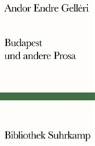 Andor Endre Gelléri - Budapest und andere Prosa