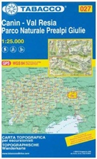 Tabacco topographische Wanderkarte Canin