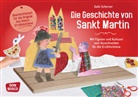 Gabi Scherzer - Die Geschichte von Sankt Martin. Erzählschienen-Figurenset, m. 1 Beilage
