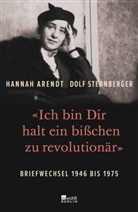 Hanna Arendt, Hannah Arendt, Dolf Sternberger - "Ich bin Dir halt ein bißchen zu revolutionär"