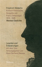 Friedrich HÃ¶lderlin, Friedrich Hölderlin, Han Gerhard Steimer, Hans Gerhard Steimer, Hans Gerhard Steimer (Dr.), Hans Gerhard Steimer - Kritisch-historische Ausgabe von Franz Zinkernagel