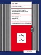 Franz Kafka, Rolan Reuss, Roland Reuß, Staengle, Staengle, Peter Staengle - Oxforder Quarthefte 3 & 4, 3 Teile. Bd.3-4