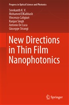 Vince Caligiuri, Vincenzo Caligiuri, Antonio De Luca, Mohame ElKabbash, Mohamed ElKabbash, Sreekant K V... - New Directions in Thin Film Nanophotonics