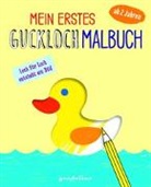 Norbert Pautner, gondolino Malen und Basteln - Mein erstes Guckloch-Malbuch ab 2 Jahren (Entchen) - Seite für Seite entsteht ein Bild