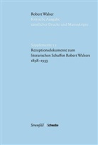 Robert Walser, Hans-Joachi Heerde, Hans-Joachim Heerde - Fortsetzungswerk. Kritische Robert Walser-Ausgabe (KWA): Rezeptionsdokumente zum literarischen Schaffen Robert Walsers 1898-1933