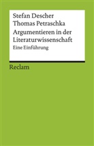 Stefa Descher, Stefan Descher, Thomas Petraschka - Argumentieren in der Literaturwissenschaft