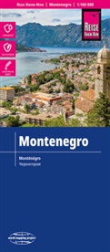 Reise Know-How Verlag Peter Rump - Reise Know-How Landkarte Montenegro (1:160.000)