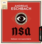 Andreas Eschbach, Laura Maire - NSA - Nationales Sicherheits-Amt, 3 Audio-CD, 3 MP3 (Hörbuch)