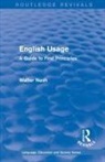 Walter Nash, Nash Walter - Routledge Revivals: English Usage (1986)