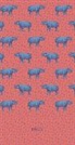 Tiere Afrikas Schmales Notizheft - Motiv Nashorn, blanko