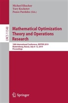 Michael Khachay, Yur Kochetov, Yury Kochetov, Panos Pardalos - Mathematical Optimization Theory and Operations Research