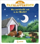Antje Flad, Loewe Meine allerersten Bücher - Mein Filzklappenbuch - Was versteckt sich in der Nacht?