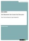Nils Schäfer - Die Erkenntnis des Geistes bei Descartes