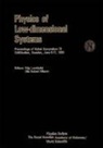 Stig Lundqvist, Nils Robert Nilsson - Physics of Low-Dimensional Systems - Proceedings of Nobel Symposium 73