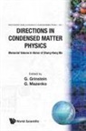 G Mazenko G Grinstein, G Grinstein, G Mazenko, Geoffrey Grinstein, G. Mazenko - DIRECTIONS IN CONDENSED MATTER PHYS (V1)