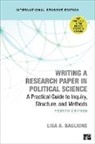 Lisa A. Baglione - Writing a Research Paper in Political Science International Student