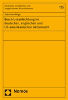 Sebastian Feige, Werne F Ebke (Prof. Dr. iur. Dr. rer., Werner F Ebke (Prof. Dr. iur. Dr. rer. - Beschlussanfechtung im deutschen, englischen und US-amerikanischen Aktienrecht