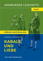 Friedrich Schiller, Friedrich von Schiller - Kabale und Liebe von Friedrich Schiller. Ein bürgerliches Trauerspiel. (Textausgabe)