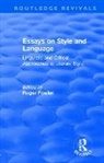 Roger Fowler, Roger G. Fowler, Roger Fowler, Roger G. Fowler, Fowler Roger - Routledge Revivals: Essays on Style and Language (1966)
