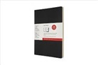 Moleskine Cahier Studien - Notizheft A4, Liniert, Kartoneinband, Schwarz, Packpapierbraun, 2 Bde.