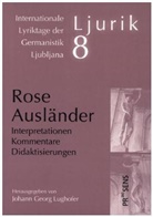 Johan Georg Lughofer, Johann Georg Lughofer, Johann Georg Lughofer - Rose Ausländer