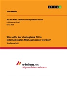 Yves Mahler - Wie sollte der strategische Fit in internationalen M&A gemessen werden?