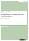 Johanna Günther - Fragebogen- und Gesprächsfeedback im beruflichen Kontext