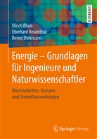 Ulric Blum, Ulrich Blum, Bernd Diekmann, Eberhar Rosenthal, Eberhard Rosenthal - Energie - Grundlagen für Ingenieure und Naturwissenschaftler