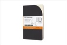 Moleskine Smart Cahier - Notizheft 2er Set, Pocket, A6, Liniert, Kartoneinband, Schwarz