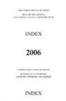 United Nations - Reports of Judgments, Advisory Opinions and Orders: 2006 Index Reports