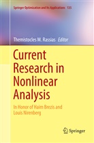 Themistocle M Rassias, Themistocles M Rassias, Themistocles M. Rassias - Current Research in Nonlinear Analysis