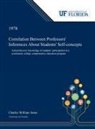 Charles Jones - Correlation Between Professors' Inferences About Students' Self-concepts