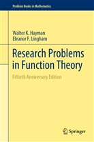 Walter Hayman, Walter K Hayman, Walter K. Hayman, Eleanor F Lingham, Eleanor F. Lingham - Research Problems in Function Theory