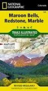 National Geographic Maps, National Geographic Maps, National Geographic Maps - Trails Illust - Maroon Bells, Redstone, Marble Map