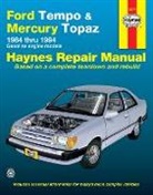 John Haynes, Haynes Publishing - Ford Tempo & Mercury Topaz all 2WD petrol (1984-1994) Haynes Repair Manual (USA)