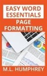 M. L. Humphrey - Page Formatting